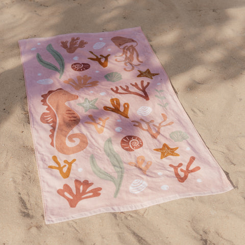 Little Dutch Strandlaken Beach Towel | Oceam Dreams Pink
