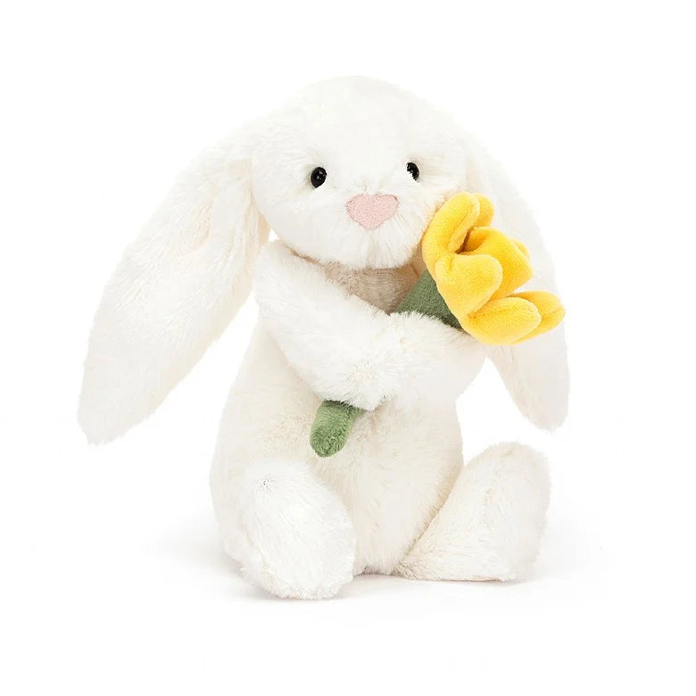 Jellycat Knuffel Bashful Bunny With Daffodil | 18x19cm
