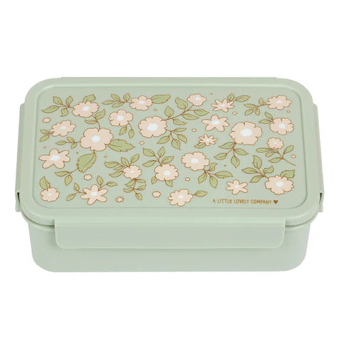 A Little Lovely Company Lunch Box Met Verdeelvakjes | Blossoms Sage