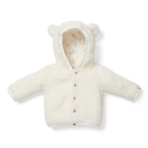 Little Dutch Teddy Jacket Baby Bunny | Off-White*