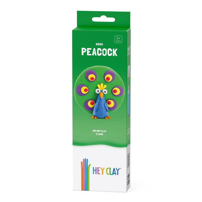 HeyClay 3 Potjes Speelklei | Peacock