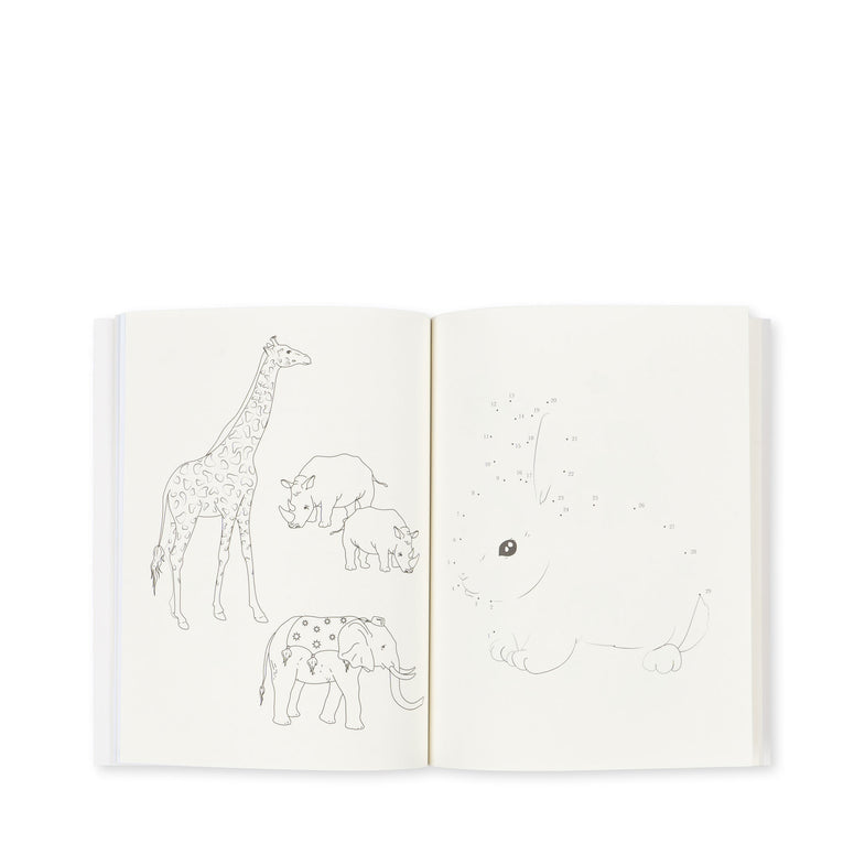Konges Sløjd Activity Book With Color Pencils | Off White