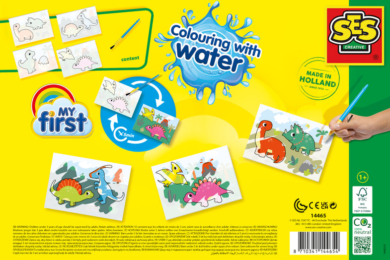 SES Creative My First | Kleuren Met Water Dino's