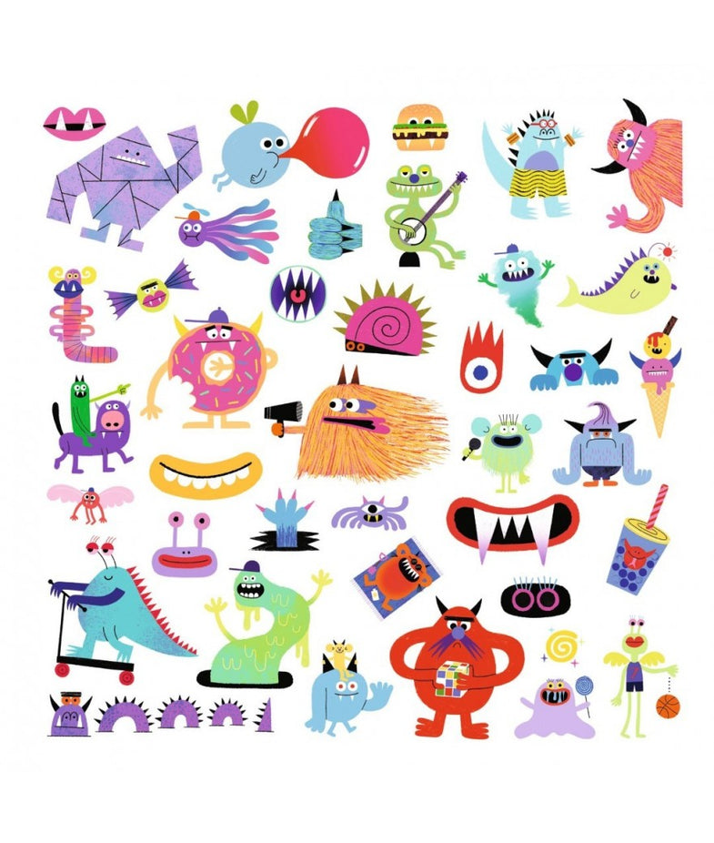 Djeco Set 160 Stickers | Monsters