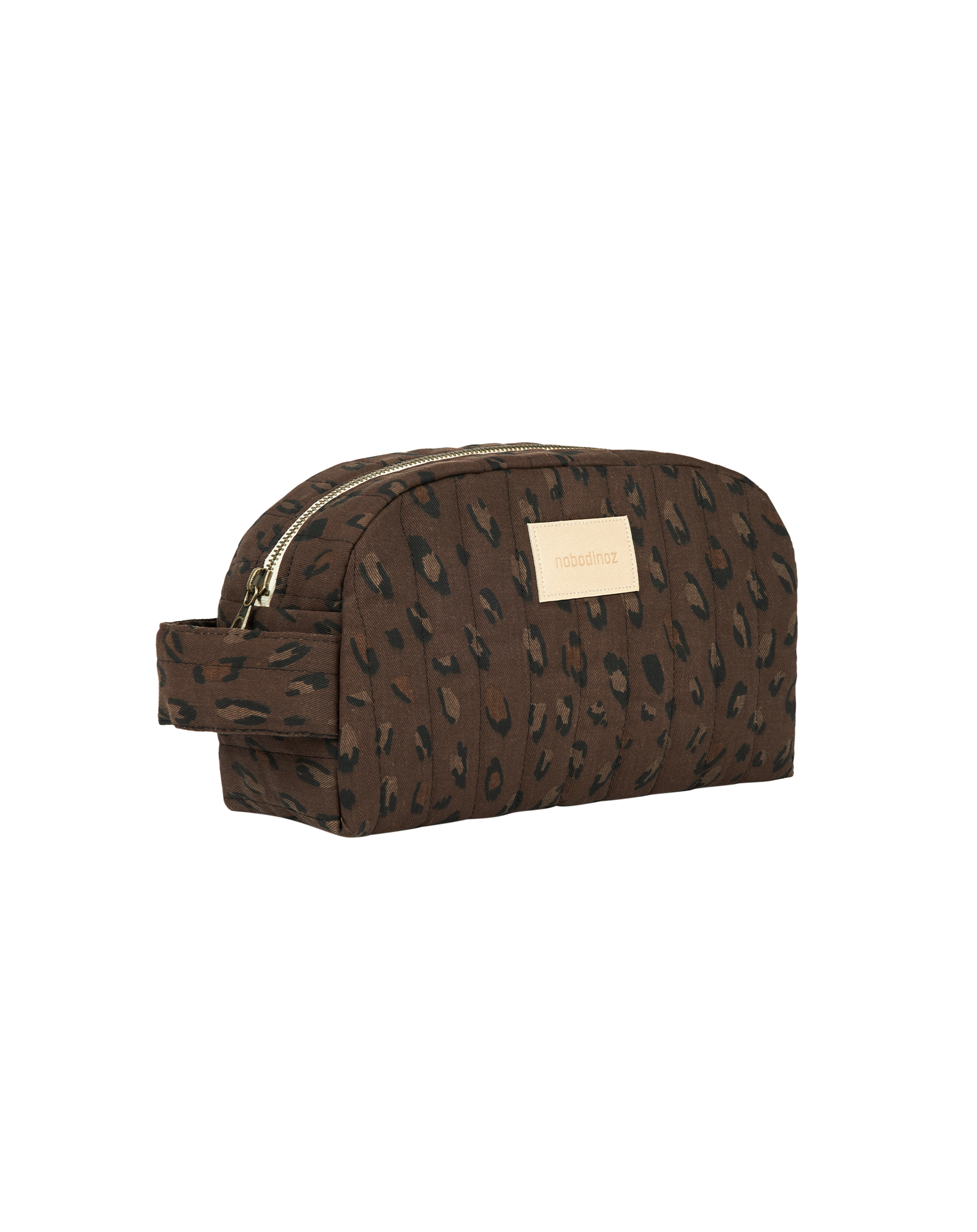 Nobodinoz Hyde Park Waterproof Vanity Case Leonie brown De Gele