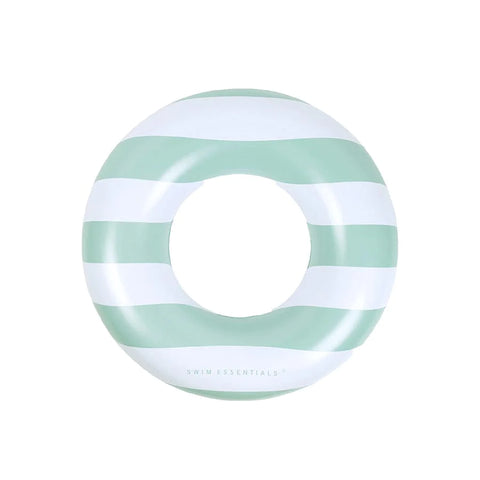 Swim Essentials Green White Striped Zwemring 90cm
