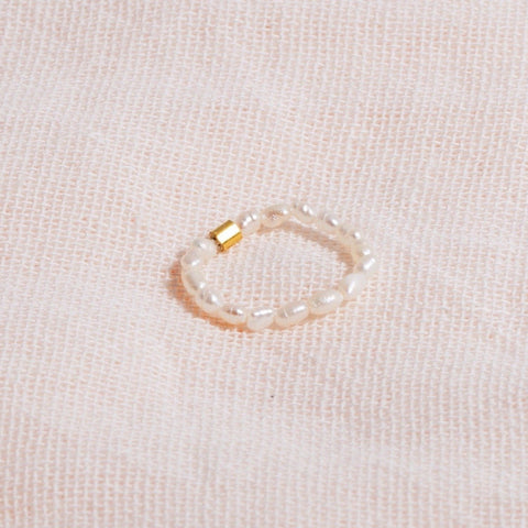 Galore Ring Pearl | Gold Petite