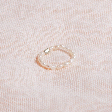Galore Ring Pearl | Zilver Petite