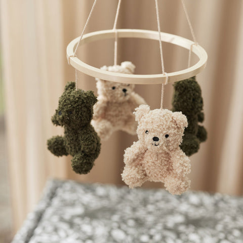 Jollein Speeltjes Voor Baby Mobiel Teddy Bear Leaf Green / Naturel