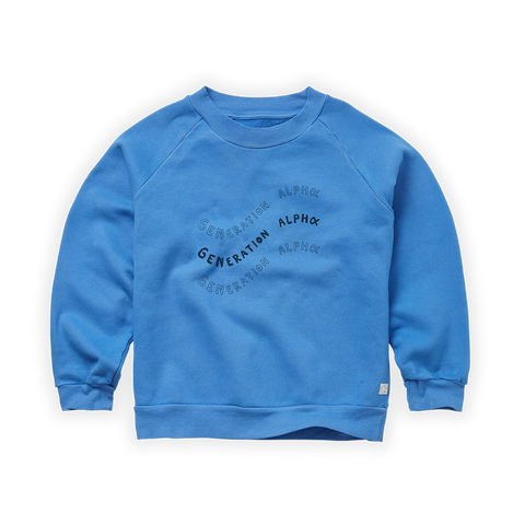 Sproet & Sprout Grandad Sweatshirt | Generation Alpha Molecule Blue   *