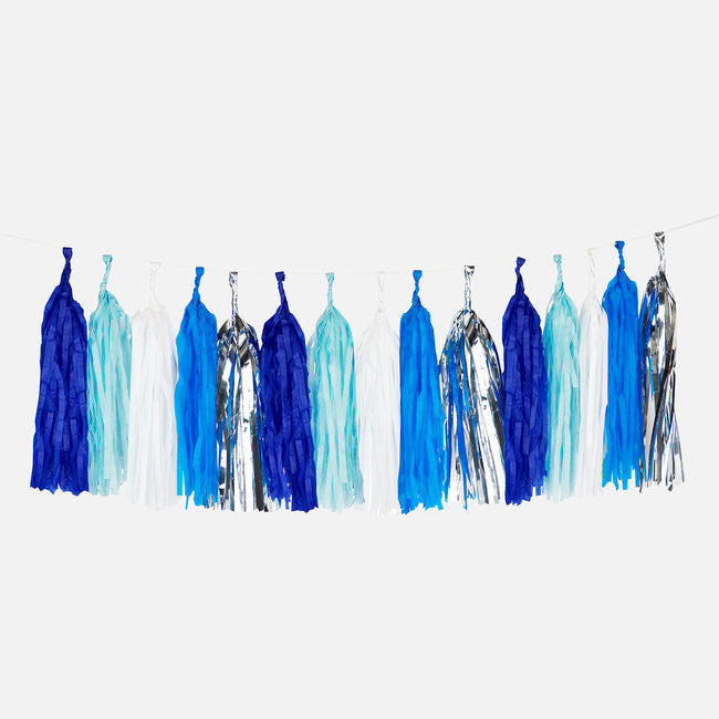 Vrijlating Effectiviteit terugtrekken DIY tassel slinger blue * – De Gele Flamingo
