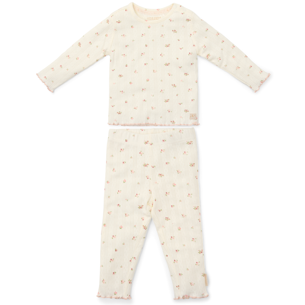 * Little Dutch Twee-delige Pyjama Fairy Blossom | Wit