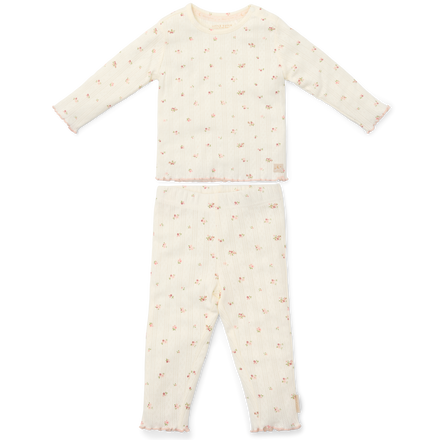 * Little Dutch Twee-delige Pyjama Fairy Blossom | Wit