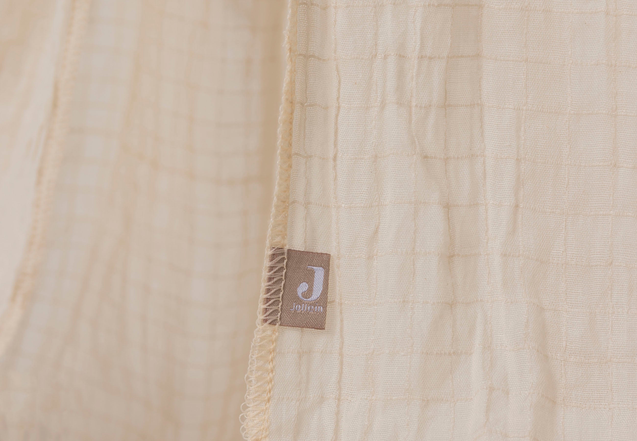 Jollein Sluier 155cm Cosy Check | Sand
