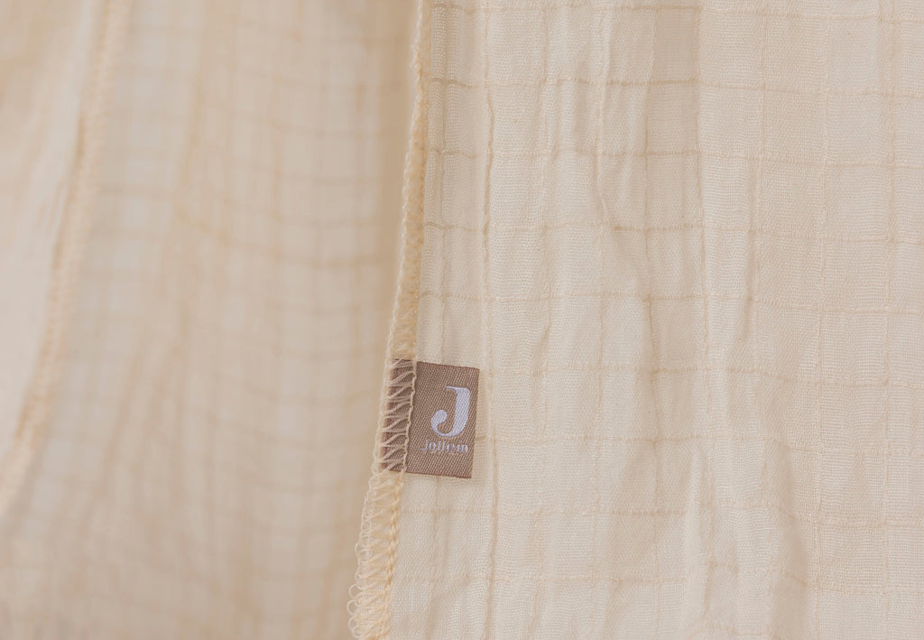 Jollein Sluier 155cm Cosy Check | Sand