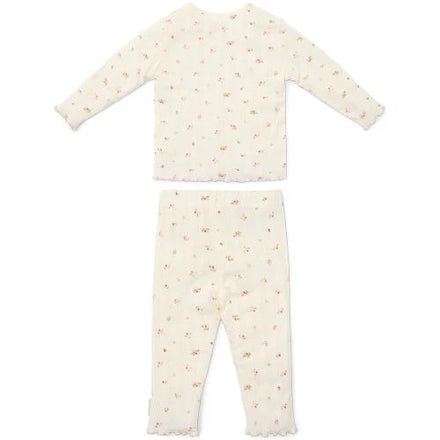* Little Dutch Twee-delige Pyjama Fairy Blossom | Wit