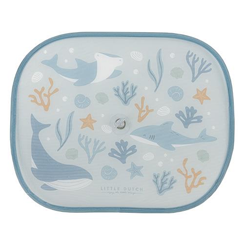 Little Dutch Auto zonnescherm | Ocean Dreams Blue