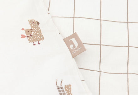 Jollein Dekbedovertrek Met Sloop 100x140cm | Animal Friends