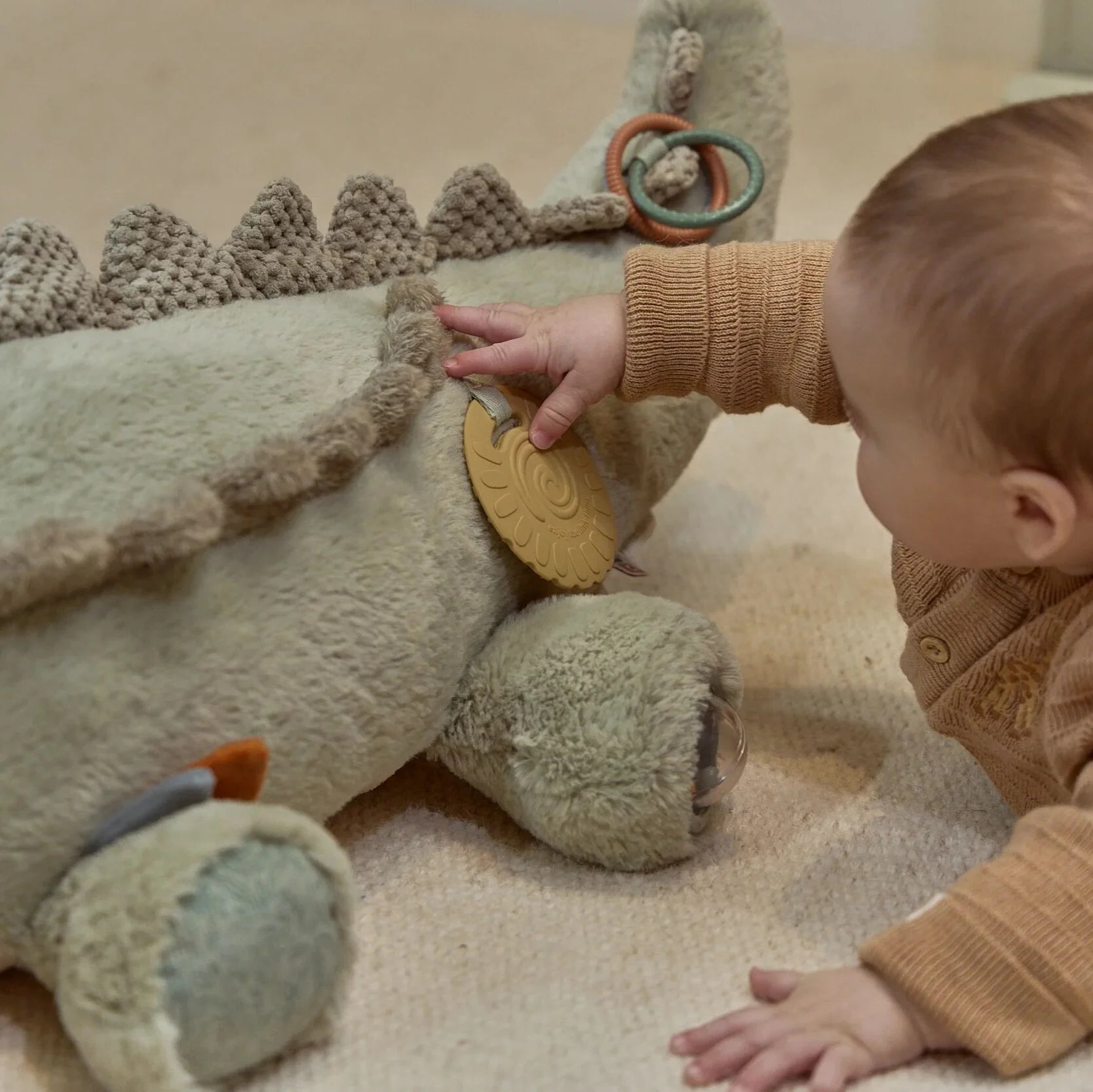 Little Dutch Activiteiten Tummy Time Knuffel Krokodil XL 93cm - Safari Friends