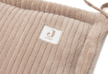 Jollein Boxbumper 180x30cm Cloudy Rib | Milky Coffee