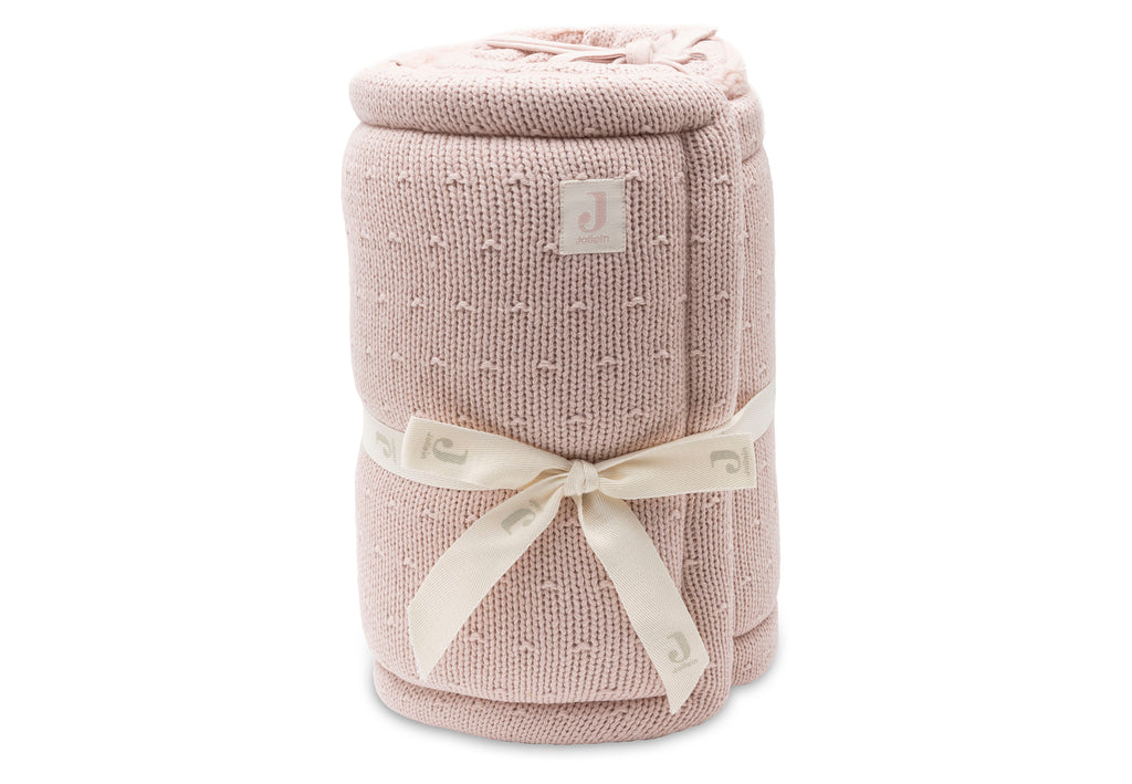 Jollein Boxbumper 180x30cm Sprinkle Knit | Silk Rose