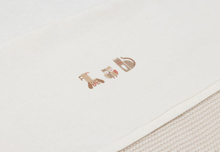 Jollein Laken Wieg 75x100cm | Animal Friends