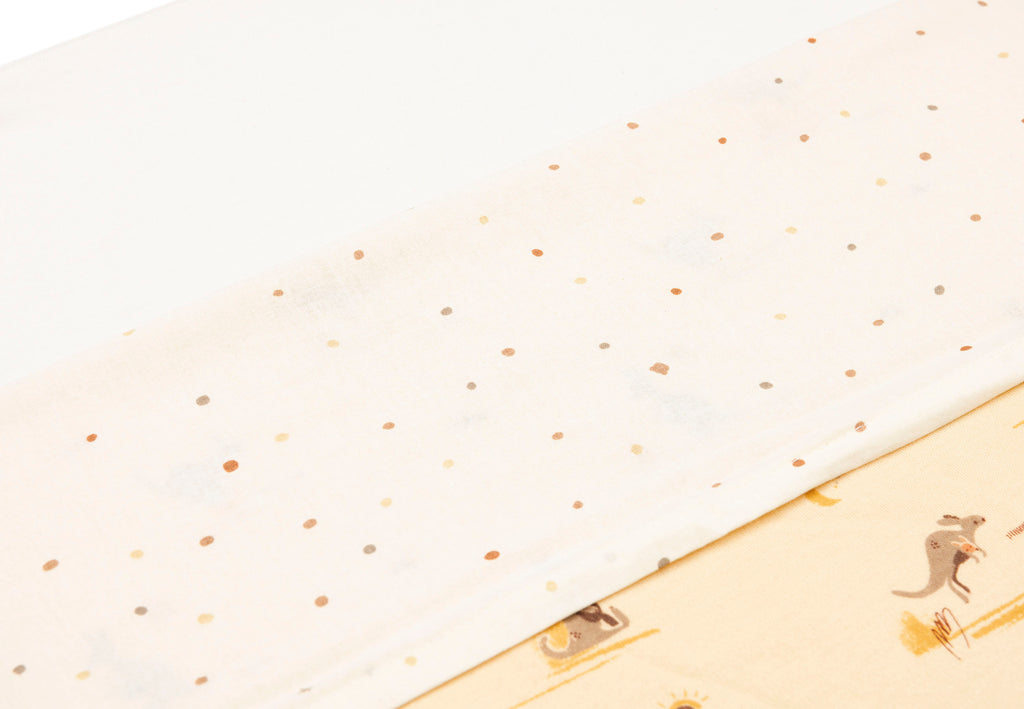 Jollein Laken Wieg 75x100cm | Kangaroots Dusty Dot