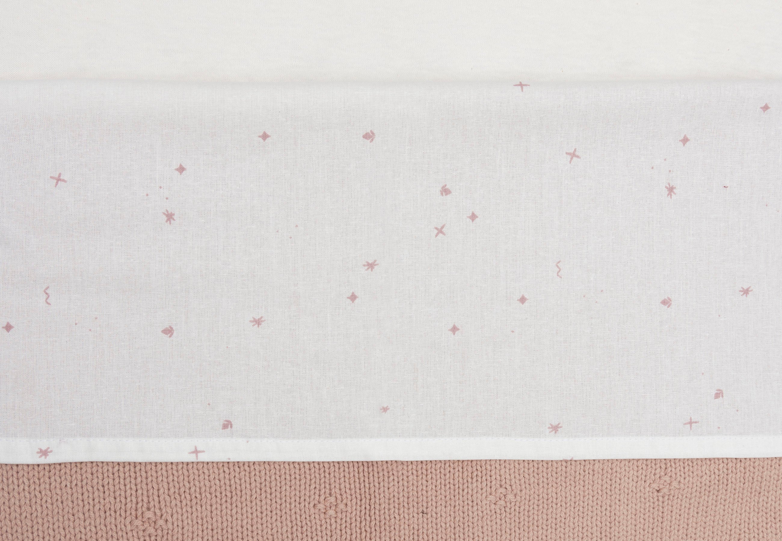 * Jollein Ledikantlaken 120x150cm Twinkling Wild Rose