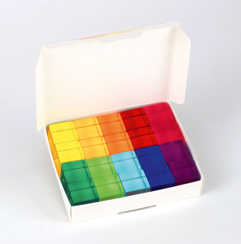 Bauspiel Kleurrijke Lichtdoorlatende Blokken Set | 20 Stuks
