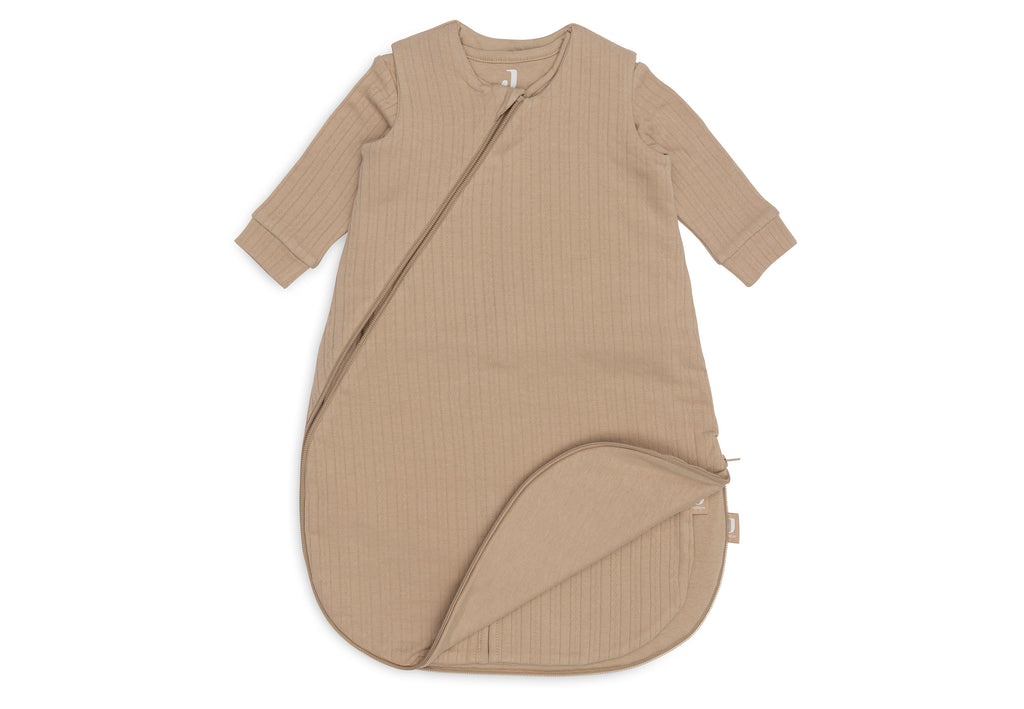 * Jollein Newborn Slaapzak 4 Seizoenen 60cm I Ajour Biscuit