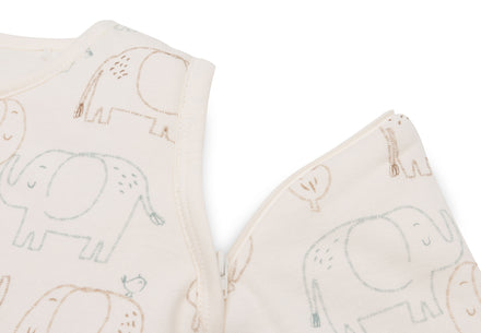 Jollein Baby Slaapzak Met Afritsbare Mouw 90cm | Elephant Tales