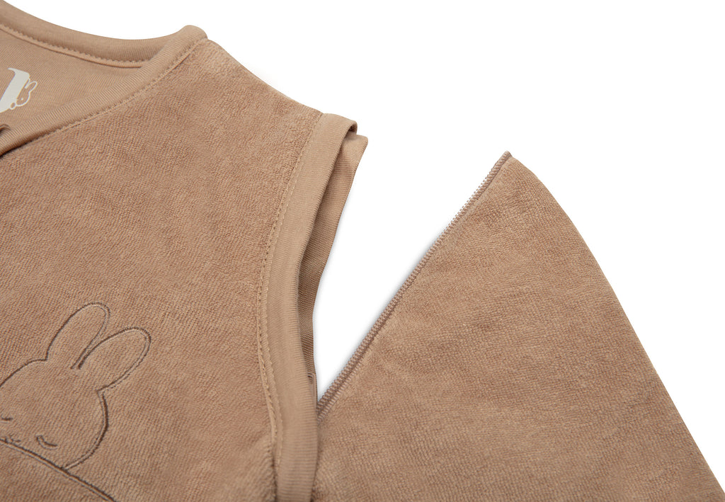 Jollein Baby Slaapzak Met Afritsbare Mouw 110cm Sleepy Miffy Terry | Biscuit