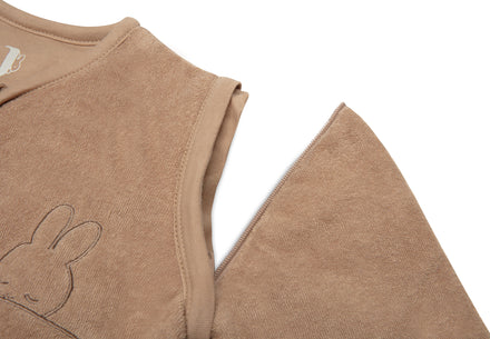 Jollein Baby Slaapzak Met Afritsbare Mouw 70cm Sleepy Miffy Terry | Biscuit