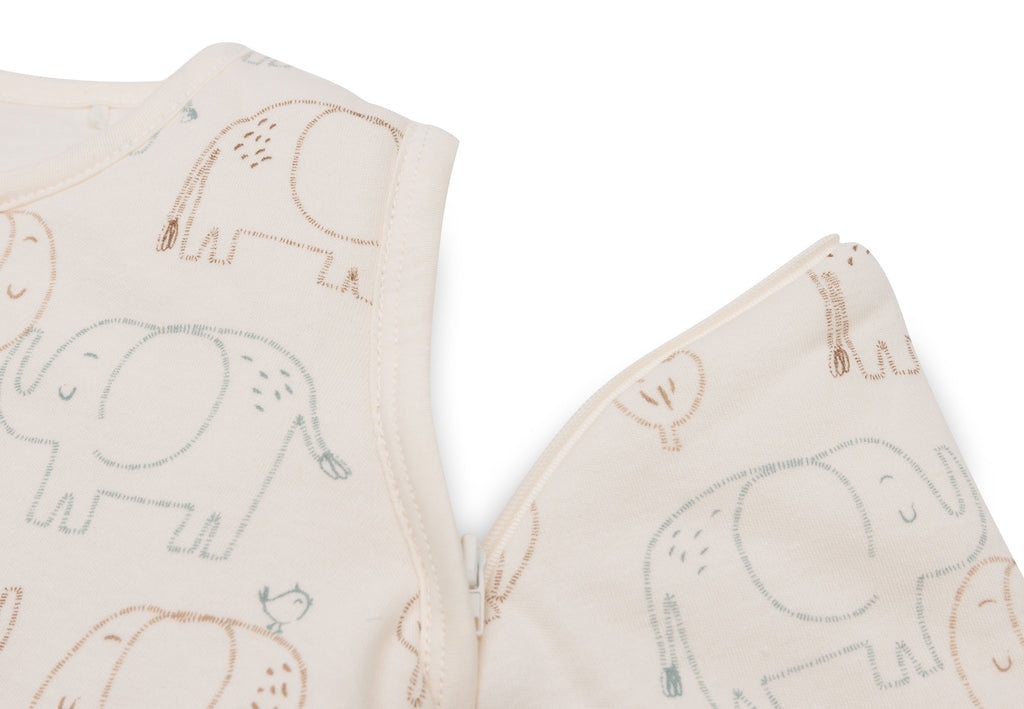 Jollein Baby Slaapzak Met Afritsbare Mouw 70cm | Elephant Tales