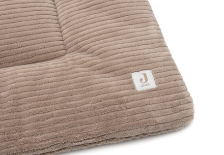 Jollein Boxkleed 75x95cm Cloudy Rib | Milky Coffee