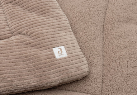 Jollein Boxkleed 75x95cm Cloudy Rib | Milky Coffee