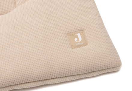 Jollein Boxkleed 75x95cm Little Waffle Warm Sand/ Sand