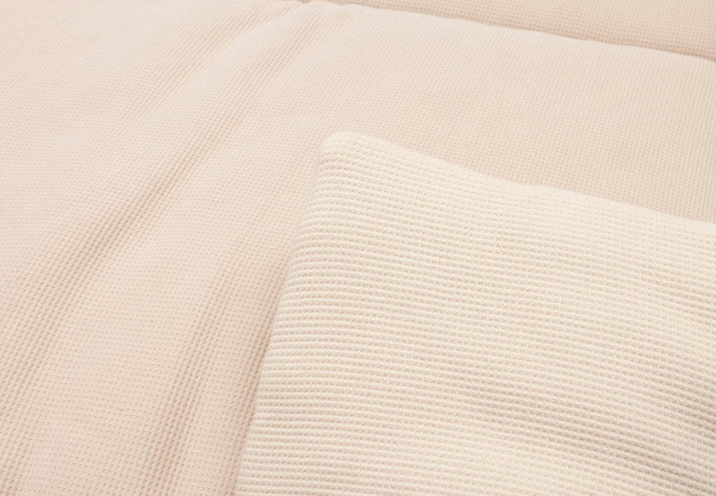 Jollein Boxkleed 75x95cm Little Waffle Warm Sand/ Sand