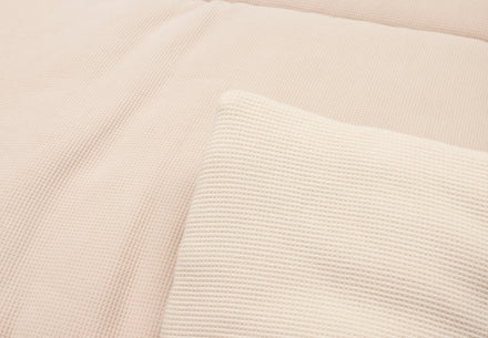 Jollein Boxkleed 75x95cm Little Waffle Warm Sand/ Sand