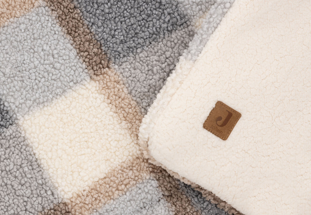 * Jollein Boxkleed 100x100cm Check Boucle