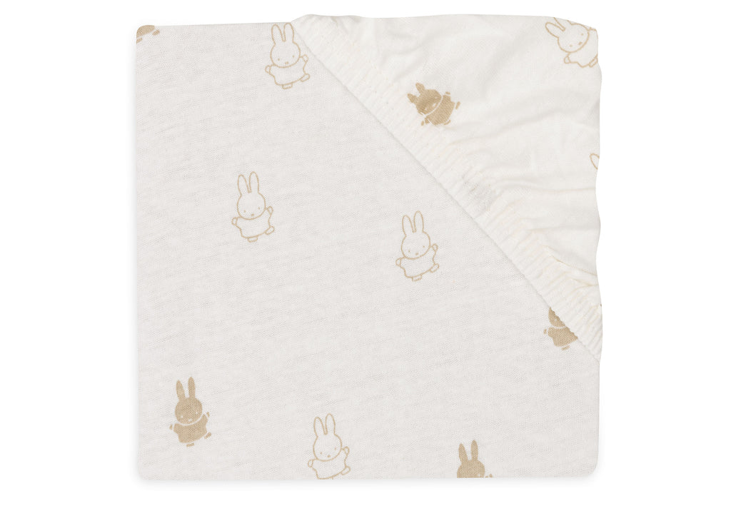 * Jollein Aankleedkussenhoes Jersey 50x70cm Happy Miffy | Nougat