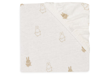 * Jollein Aankleedkussenhoes Jersey 50x70cm Happy Miffy | Nougat