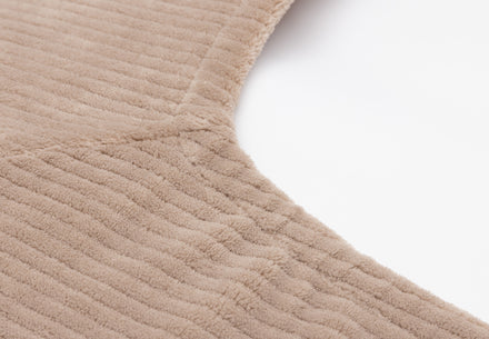 Jollein Aankleedkussenhoes 50x70cm Cloudy Rib | Milky Coffee