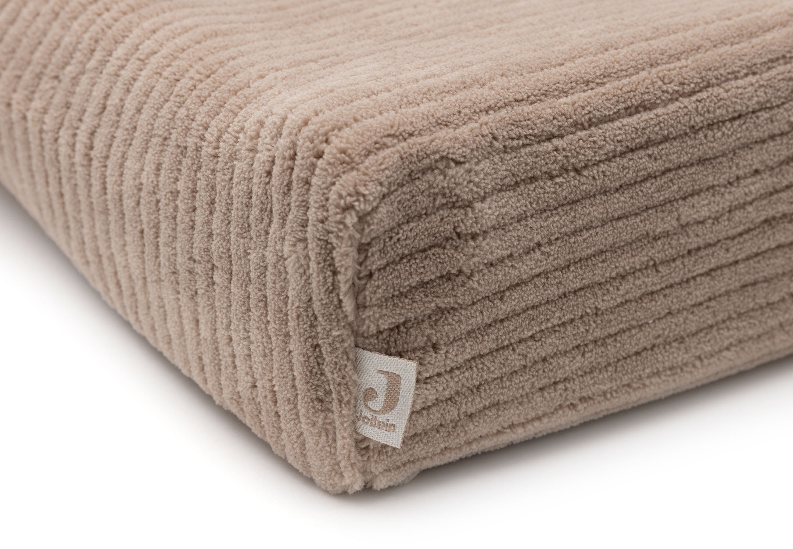 Jollein Aankleedkussenhoes 50x70cm Cloudy Rib | Milky Coffee