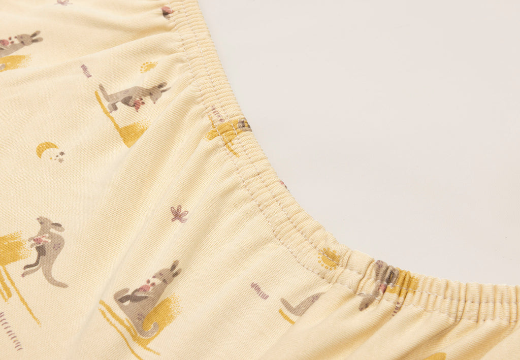 Jollein Aankleedkussenhoes Jersey 50x70cm Kangaroots