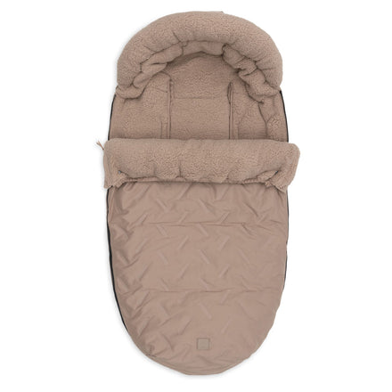 Jollein Voetenzak Buggy/Kinderwagen Embossed | Milky Coffee