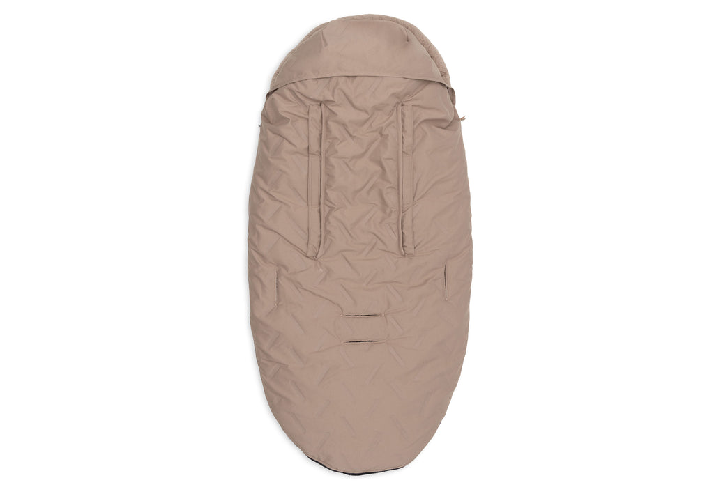 Jollein Voetenzak Buggy/Kinderwagen Embossed | Milky Coffee