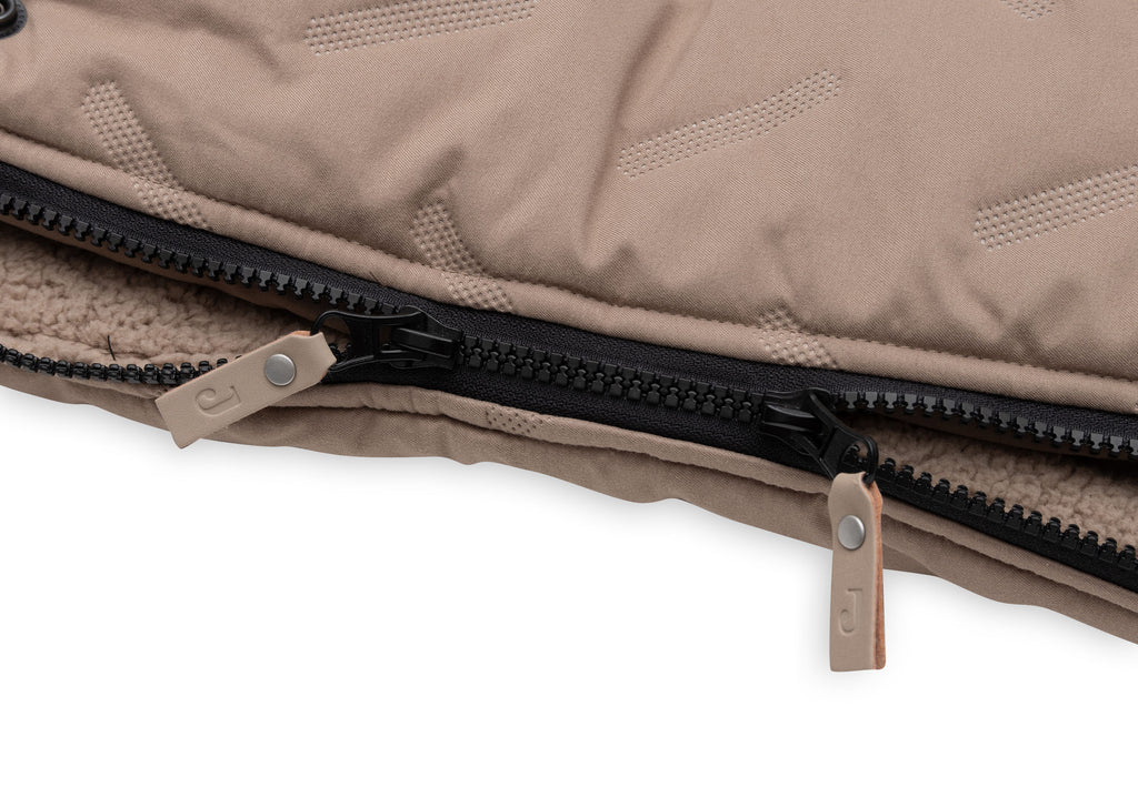 Jollein Voetenzak Buggy/Kinderwagen Embossed | Milky Coffee