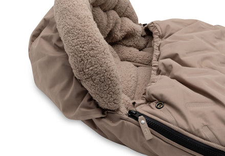 Jollein Voetenzak Buggy/Kinderwagen Embossed | Milky Coffee