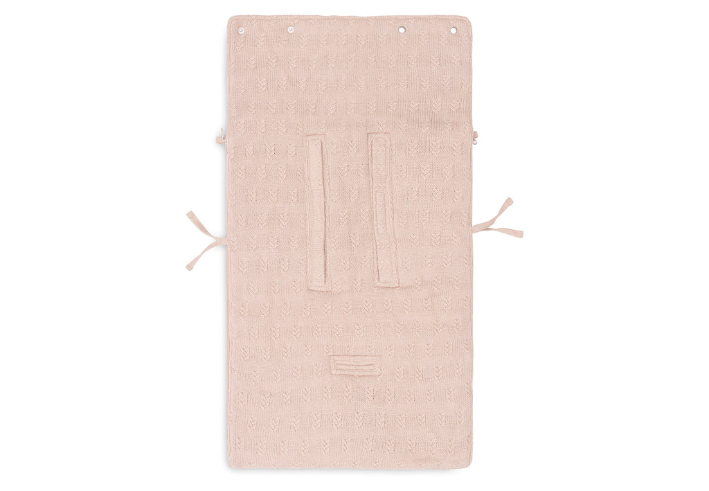 * Jollein Voetenzak Maxi Cosi 0+ 3/5 Punts | Grain Knit Wild Rose